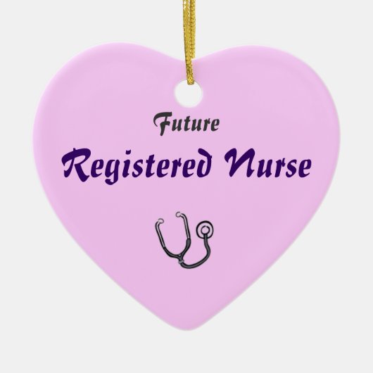 Toekomstige RN-versiering Keramisch Ornament (Voorkant)