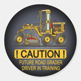 Toekomstige Road Grader Driver Kinder Sticker