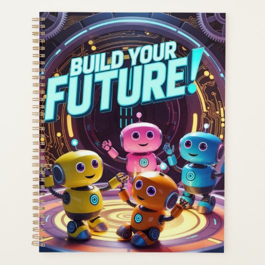 Toekomstige Robot en Ruimtevaarder Kinderen Planner (Voorkant)