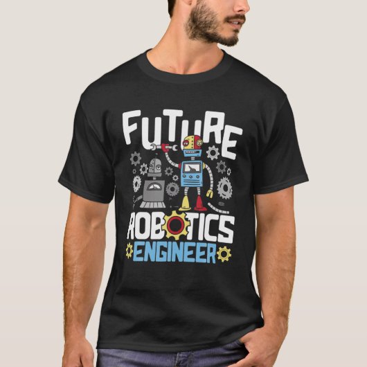 Toekomstige Roboticaingenieur - Engineering Robot T-shirt (Voorkant)