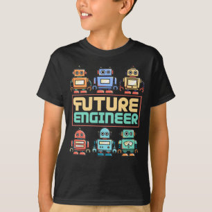 Toekomstige Robotics Engineer Kind Robot T-shirt