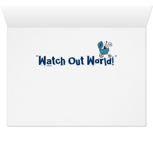 Toekomstige Rock Star / Kijk uit de wereld! (Binenzijde Horizontaal (Onderkant))