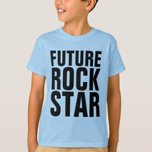 TOEKOMSTIGE ROCK STAR KINDER T-SHIRS T-SHIRT (Voorkant)