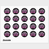 TOEKOMSTIGE ROCK STAR-Stickers Ronde Sticker (Vel)