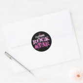 TOEKOMSTIGE ROCK STAR-Stickers Ronde Sticker (Envelop)