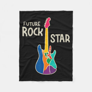 Toekomstige Rockster Gitaar Handteken Muziek Liefh Fleece Deken