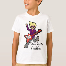 Toekomstige rockster, jongens blonde t-shirt