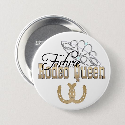 Toekomstige Rodeo Queen Button (Voorkant /achterkant)