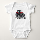 Toekomstige Rood-tractorapparatuur voor landbouwer Romper (Voorkant)