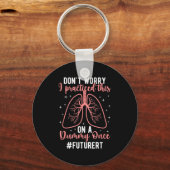 Toekomstige RT student Funny Respiratory Therapist Sleutelhanger (Voorkant)