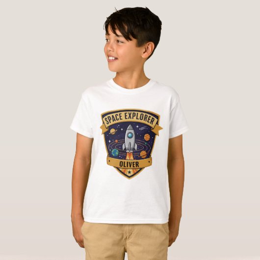 Toekomstige Ruimte Verkenner T-shirt (Voorkant volledig)