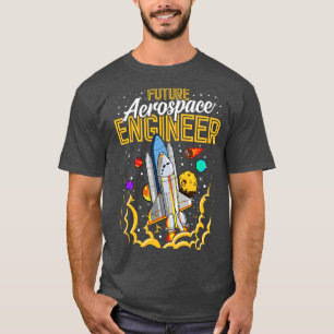 Toekomstige ruimtevaartingenieur ruimtevaart Astro T-shirt