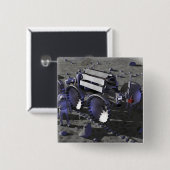 Toekomstige ruimteverkenningsmissies 10 vierkante button 5,1 cm (Voorkant /achterkant)