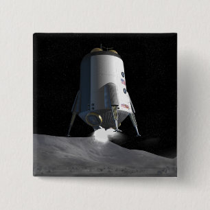 Toekomstige ruimteverkenningsmissies 12 vierkante button 5,1 cm