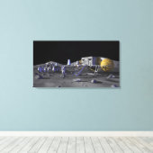 Toekomstige ruimteverkenningsmissies 13 canvas afdruk (Insitu (Houten vloer))