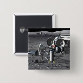 Toekomstige ruimteverkenningsmissies 2 vierkante button 5,1 cm (Voorkant /achterkant)