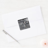 Toekomstige ruimteverkenningsmissies 2 vierkante sticker (Envelop)