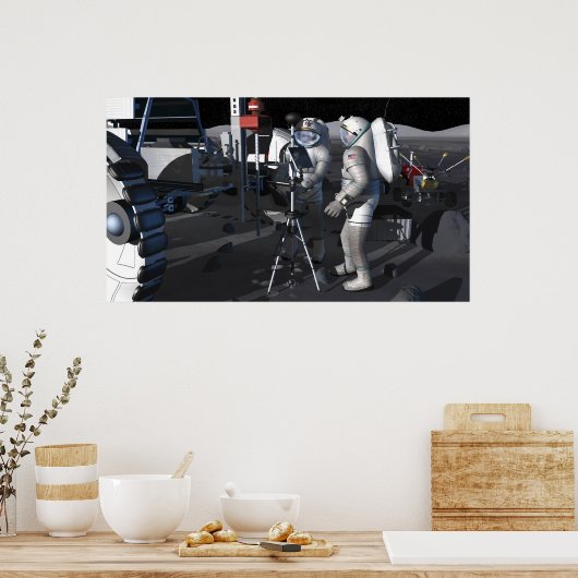 Toekomstige ruimteverkenningsmissies 8 poster (Keuken)