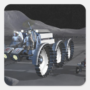 Toekomstige ruimteverkenningsmissies 8 vierkante sticker