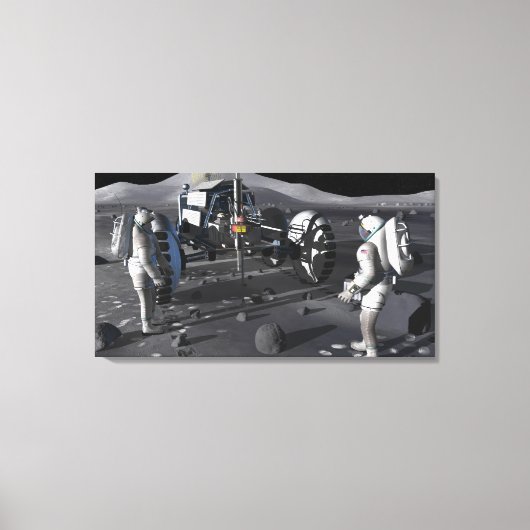 Toekomstige ruimteverkenningsmissies canvas afdruk (Voorkant)