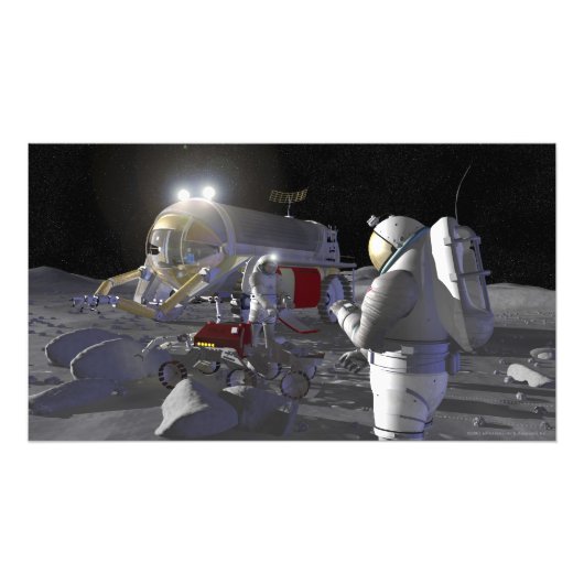 Toekomstige ruimteverkenningsmissies foto afdruk (Voorkant)