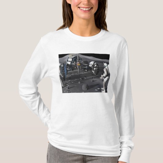 Toekomstige ruimteverkenningsmissies t-shirt (Voorkant)