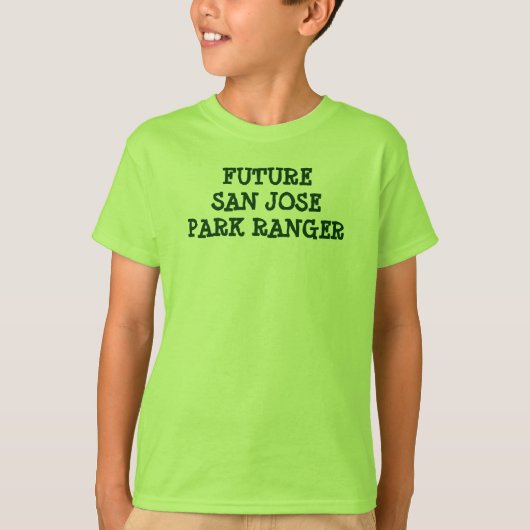 TOEKOMSTIGE SAN JOSE PARK RANGER T-SHIRT (Voorkant)
