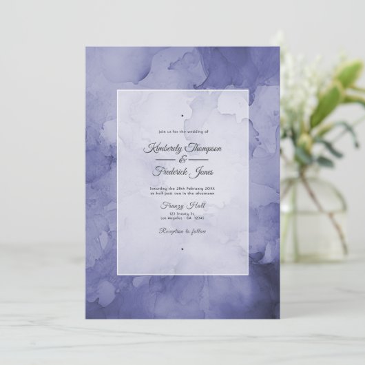 Toekomstige schemerbruiloft kaart (Staand voorkant)