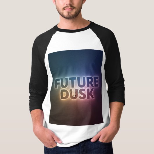 Toekomstige schemering - Neon Desert Fox Design T-shirt (Voorkant)