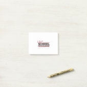 Toekomstige schoolpsycholoog post-it® notes (Op bureau)