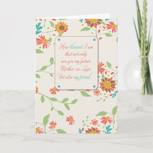 Toekomstige schoonmoeder Moederdag Religieus Kaart (Voorkant)