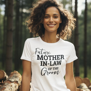 Toekomstige schoonmoeder van bruidegom WV bruiloft T-shirt