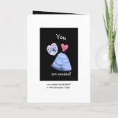 Toekomstige schoonzus bruidsmeisje blauwe jurk har (Achterkant)