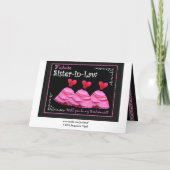 Toekomstige schoonzus bruidsmeisje nodigen roze ju (Achterkant)