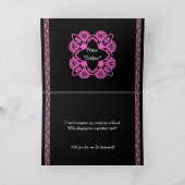 Toekomstige schoonzus bruidsmeisje nodigen roze ju (Binnen)