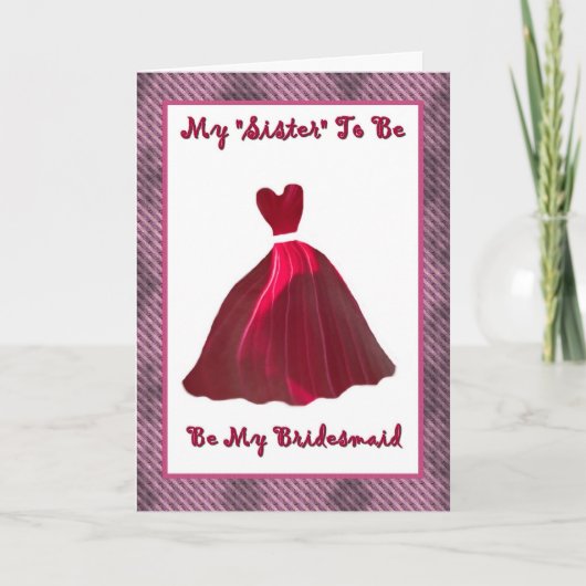 Toekomstige schoonzus bruidsmeisje uitnodiging (Voorkant)