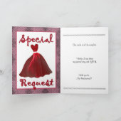 Toekomstige schoonzus bruidsmeisje uitnodiging (Binnen)