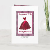 Toekomstige schoonzus bruidsmeisje uitnodiging (Achterkant)