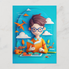 Toekomstige schrijver Dream for Kids Feestdagenkaart