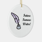 Toekomstige schrijver keramisch ornament (Rechts)