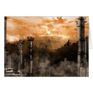 Toekomstige Sci-Fi-gotisch landschap