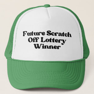 Toekomstige Scratch Off Loterij Winnaar Pet, Gokke Trucker Pet