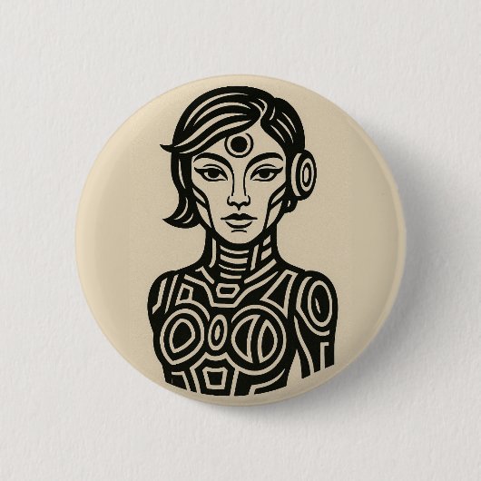 Toekomstige Sigillen Speld Ronde Button 5,7 Cm (Voorkant)