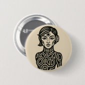 Toekomstige Sigillen Speld Ronde Button 5,7 Cm (Voorkant /achterkant)