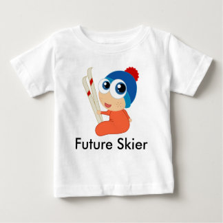 Toekomstige Skier Baby Raglan Tee Shirt
