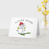 Toekomstige skiër kaart (Gele Bloem)