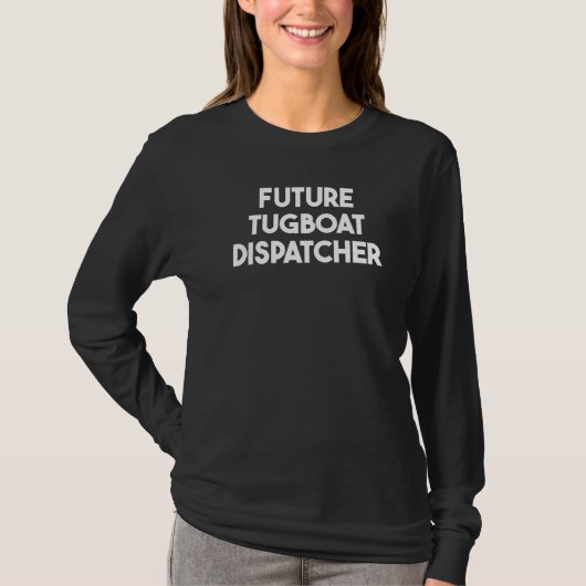 Toekomstige sleepboot verzender t-shirt (Voorkant)