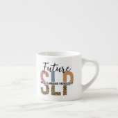 Toekomstige SLP Speech Patholoog Leopard Print Espresso Kop (Rechts)