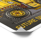 Toekomstige sneeuwploeg Poster voor vrachtwagencha (Hoek)