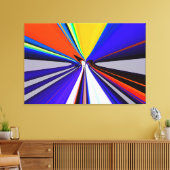 Toekomstige snelle reiskunst canvas afdruk (Insitu (Woonkamer))